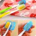 Eqlef Toothbrush Storage Box - 2 Toothbrush & Toothpaste Holder with 2 Head Covers for Travel & Camping - Stylish & Durable Plastic Case - Buy Online on GoSupps.com