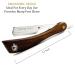 Professional Straight Edge Shaving Razor - Krisp Beauty Natural Wood Handle Shavette for Men | Barber Salon Quality Stainless Steel with 5 Blades - Buy Online on GoSupps.com