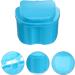 SUPVOX Denture Box - Blue Denture Teeth Storage Case with Net for Secure & Hygienic Storage | International Shipping Available - Buy Online on GoSupps.com