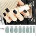 Glitter Street Black Nail Wraps - 8 Sheets (128 Pieces) Self-Adhesive Nail Art Strips for Women - Buy Online on GoSupps.com