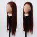 Long Straight Reddish Brown Lace Front Wig - Heat Resistant Synthetic Hair for Black Women - Cosplay and Daily Wear - Buy Online on GoSupps.com