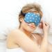 White Clouds Blue Sky Sleep Mask- Adjustable Blindfold for Sleeping and Travel - Buy Online on GoSupps.com