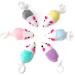 Chiwava 36-Piece Interactive Cat Toy Set - Colorful 11.5 cm Mice Rattles for Kittens | Perfect for Playtime & Engagement - Buy Online on GoSupps.com