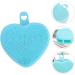 FOMIYES Heart Shaped Face Brush Silicone Face Scrubber Face Scrubber Exfoliator Brush Double Side Face Brush Manual Exfoliating Brush Face Wash Brush Silica Gel Cleaner Handheld - Buy Online on GoSupps.com