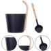 Aluminum Sauna Barrel Luxurious Finnish Sauna Large Capacity Aluminum Bucket Sauna Metal Bucket Matching Ladle Sauna Barrel With Long Handle Spoon Set 7L Sauna Bucket For Sauna And - Buy Online on GoSupps.com