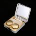 Wifehelper Stylish Gold Contact Lens Container - Mini Travel Case with Movable Marble Mirror - Soothing Square Design - Buy Online on GoSupps.com