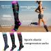 Buy MQLSAERI Compression Socks for Men & Women | 15-24 mmHg Sports Socks for Running Cycling Pregnancy & Travel - 3 Colors Available - Buy Online on GoSupps.com