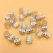 200 Pieces Hair Jewelry Rings - Aluminum Dreadlock Pearls & Metal Cuffs 8mm - Gold & Silver Hair Accessories - Buy Online on GoSupps.com
