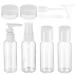 Auxsooul 9 pieces travel bottles set 50ml run -out travel container leak proof travel bottles refillable empty travel bottles for cosmetics aircraft (transparent)