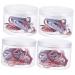 minkissy 4 Boxes Hair Tie Christmas Hair Band Christmas Ponytail Holder Kids Scrunchies Hair Ribbons for Women Pearl Ponytail Holder Kids Tiara Hair Rope Hair Ring Aldult Fabric Beaded Miss