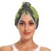 Dinosaur Hair Towel 2 Pack Super Absorbent Hair Drying Towel Quick Dry Hair Turbans Head Towel with Button Twisty Wrap for Women Girls