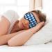 Buy Blue Squares Print Sleep Eye Mask - Soft Blindfold with Elastic Strap for Travel & Night Sleep - Buy Online on GoSupps.com