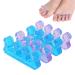 Toe Separators for Women Pedicure Toe Spacers & Spreaders - Yoga Relax and Finger Dividers Gel Silicone Toe Separators for Pedicure Nail Polish Toenail Painting (2-Pairs)
