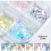 6 Colors Opal Fire Powder Set | Holographic Glitter for Manicure | Winter Nail Sequins - Buy Online on GoSupps.com