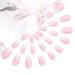 24PCs Flame Coffin Square Acrylic Press-On Nails | Pink Fire Glue-On Fingernails for Women & Girls | DIY Manicure Salon - Buy Online on GoSupps.com