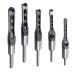 5Pcs Woodworking Square Drill Bits Set HSS Wood Mortising Chisel Countersink Bits Woodworker Hole Saw Power Tool Kits 1/2 1/4 5/16 3/8 7/16 Inch