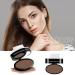 Herbesty Waterproof Eyebrow Powder Stamp Kit - Long-Lasting Easy Application Dark Brown - Reusable Cosmetic Set for Natural Eyebrow Shapes | International Shipping Available - Buy Online on GoSupps.com