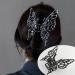 Metal Liquid Butterfly Hair Clip - Large Claw Clip for Thick Hair | Vintage Geometric Barrette for Women and Girls - Buy Online on GoSupps.com