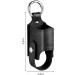 MEDMAX Asthma Inhaler Holder PU Leather Case with Carabiner Clip - Black - Buy Online on GoSupps.com