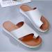 Comfortable Orthopedic Platform Sandals for Women - PU Leather Flat Sole Beach Travel Shoes - Buy Online on GoSupps.com