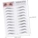 Housoutil 2pcs 3d Eyebrow Stickers Brow Transfer Stickers Eyebrow Stencils Eyebrow Trimming The Lazy 6d ze008 Black - Buy Online on GoSupps.com