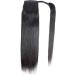 Ponytail Extensions Clip in Ponytail Extension 10-24 Inch Wrap Around Long Straight Ponytail Extension Natural Color Remy Human Hair Extensions for Black Woman for Women(Size:12inch 100g) - Buy Online on GoSupps.com