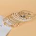 10 PCS Gold Metal Rhinestone Pearl Headbands - Wedding Bridal Hair Accessories - Buy Online on GoSupps.com