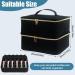 Movstriker Nail Polish Organiser Bag Double Layer Nail Varnish Storage Holds 30 Bottles and A Nail Lamp Traveling Nail Polish Storage Case Portable Nail Lipstick Beauty Tools Box(Black) - Buy Online on GoSupps.com