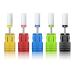 UNIBOUTI Ceramic Nail Drill Bits Set 5pcs- 3/32''(2.35) Professional Electric Efile Nail Drill Bits with Holder for Manicure Pedicure Cuticle Acrylic Gel Nail Polishing - 5 Sizes Large Barrel Top