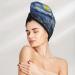 Hair Towel Wrap for Quick Drying | Button Towel Turban - The Starry Night Design - Buy Online on GoSupps.com