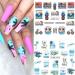 Coconut Tree Ocean Beach Nail Art Stickers - Summer Nail Decals for Women - 12 Sheets - Buy Online on GoSupps.com