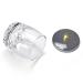 Crystal Disinfection Glass Cup Acrylic Liquid Dappen Dish with Stainless Steel Lid - Nail Art Glassware Tool HJ-NAPB028 - Buy Online on GoSupps.com
