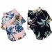 Feiling 2 Pack Dogs Shirt Hawaii Clothing Pets Summer Comfortable Beach T-shirt for little dog puppies cats shirt thin dog shirt (c s) c s