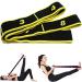 2 Pieces Yoga Stretch Belt & Resistance Bands - Adjustable Fitness Exercise Ribbons for Dance Gymnastics & Training (Pink & Yellow) - Buy Online on GoSupps.com