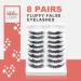 Natural Look False Eyelashes - Yugui 8 Pairs Fluffy Cat Eyes Wispy Faux Mink Lashes | Handmade Lightweight Fake Eyelashes for a Natural Glam Look - Buy Online on GoSupps.com