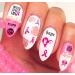 Breast Cancer Nail Art Stickers - Pink Ribbon 3D Self-Adhesive Decals for Women and Girls - Buy Online on GoSupps.com