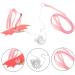 DOITOOL Tortoise Walking Leash 4pcs Print Supplies Control Leopard Harness for Training Walking Leash Tortoise Strap 11x10cmx4pcs Pinkx4pcs - Buy Online on GoSupps.com