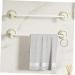 STOBAZA Towel Rod 2pcs Cream Towel Holder Bathroom Rack Organizer Towel Rack No Trace Stickers Double Pole Bath Towel - Buy Online on GoSupps.com