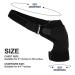 AWAVM Adjustable Shoulder Support Brace for Men and Women - Relieve Pain, Rotator Cuff Support - Black - Buy Online on GoSupps.com