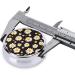 Small White Flowers Portable Metal Pill Box | Round Mini 3-Compartment | Ideal Travel Essential for Small Pills - Buy Online on GoSupps.com