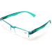 V.W.E. 3 Pairs Lightweight Rectangular Unisex Readers with Spring Hinge - Slim Blue Reading Glasses 2.0x for Comfortable Vision - Buy Online on GoSupps.com