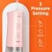 Bitvae Cordless Water Flosser - 3 Modes Electric Tooth Flosser with 6 Jet Tips | IPX7 Waterproof & USB Rechargeable - Quartz Pink - Buy Online on GoSupps.com