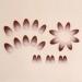Brown Almond Press On Nails - Short Gradient Acrylic False Nails | Glossy Full Cover for Women - Fall Winter Collection - Buy Online on GoSupps.com