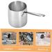 RUNROTOO Coffee Machines Sauce Pan Mini Heater Stainless Steel Pan Coffee Pot Mini Pan Stainless Steel Cookware Steel Saucepan Steaming Pot Cooking Utensils 304 Stainless Steel Chocolate - Buy Online on GoSupps.com