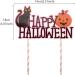 CHEERYMAGIC Halloween Cupcake Toppers Happy Halloween Cake Toppers Pink Halloween Cake Decorations Pumpkin Black Cat Cupcake Picks for Halloween Party Decoration A9FSWSCP - Buy Online on GoSupps.com