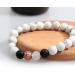 Healing Bracelets for Women Anti Anxiety Yoga Beads Stress Relief Healing Thoughts Bracelets Relaxation Gift Aromatherapy Essential Oil Diffuser Lava Bracelet Gifts for Women Men Girls White - Buy Online on GoSupps.com