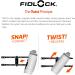 Fidlock Twist Bottle 450ml - Transparent Magnetic Bicycle Water Bottle (No Connector/Base) - Ideal for Cyclists - Buy Online on GoSupps.com