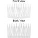 20 Pack Transparent Small Plastic Side Combs & Hairpins - Perfect for Brides Weddings DIY Headgear & French Twist Updos - Buy Online on GoSupps.com