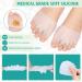 Toe Spreader Silicone for Hallux Valgus & Hammer Toes - Soft Elastic Slipproof Gel - 3-Toes & 5-Toes Universal Size - Buy Online on GoSupps.com