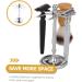Minkissy Razor Brush Stand | Heavy Duty Beard Brush Holder & Bathroom Storage Rack | Stainless Steel Shaving Accessories - Buy Online on GoSupps.com